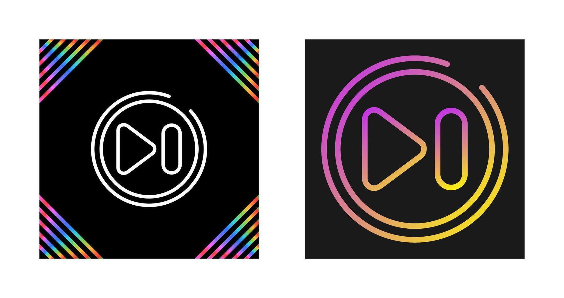 Next Track Button Vector Icon
