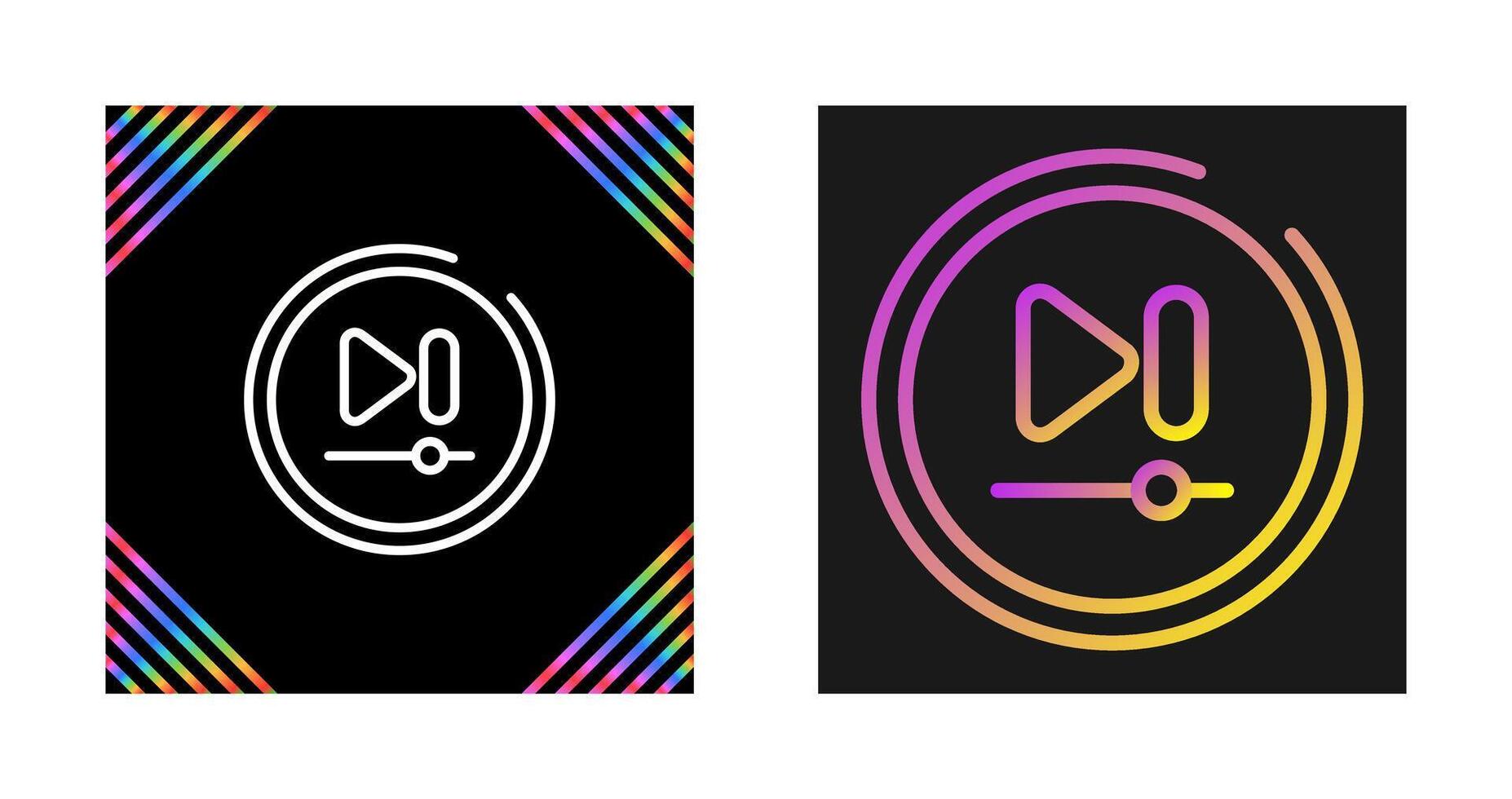 Video Next Track Button Vector Icon