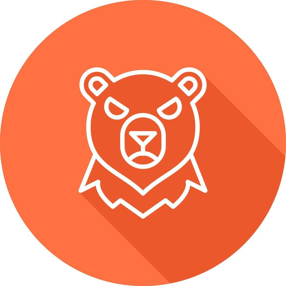 icono de vector de oso