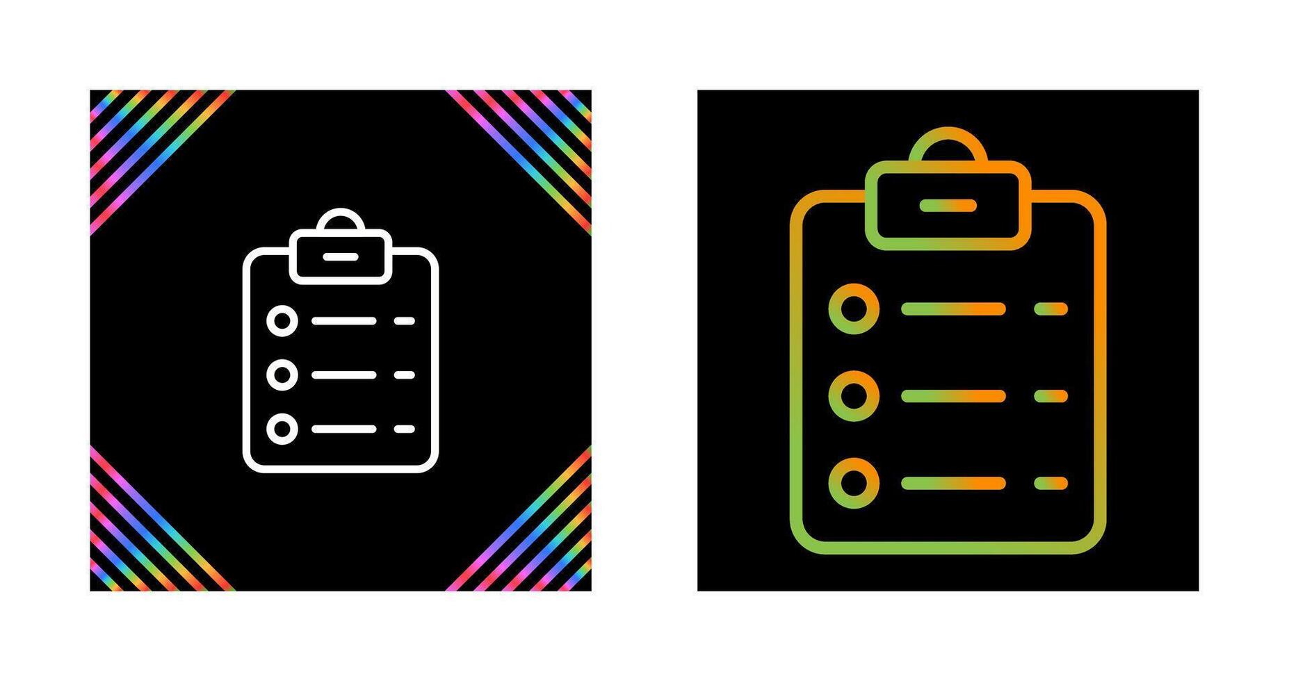 List Check Vector Icon