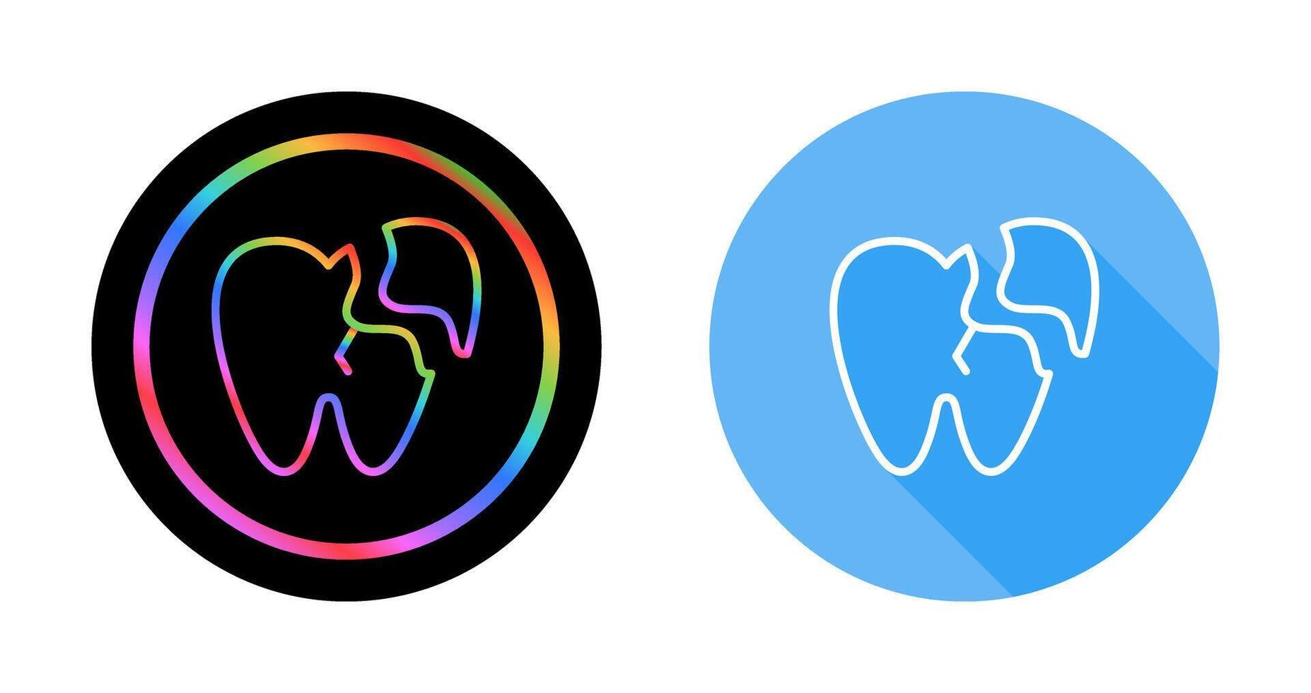 Broken Tooth Vector Icon