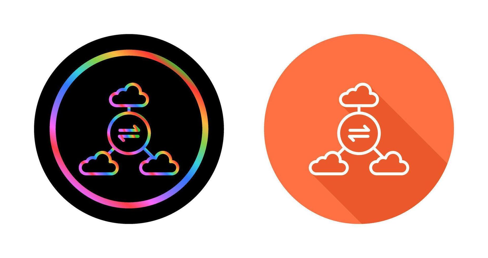 Multi-Cloud Vector Icon