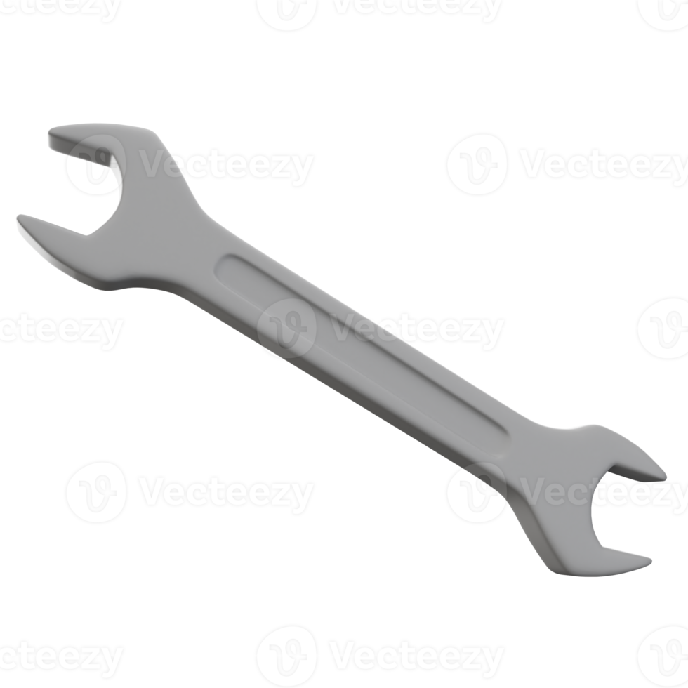wrench or spanner 3d icon isolated 3d illustration png