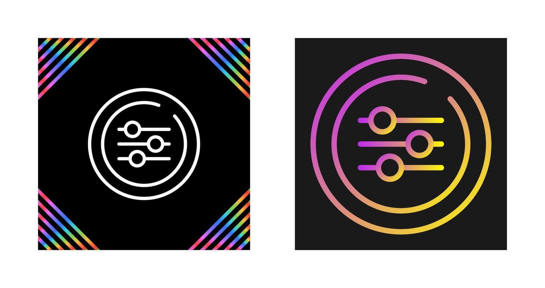 Equalizer Circle Vector Icon