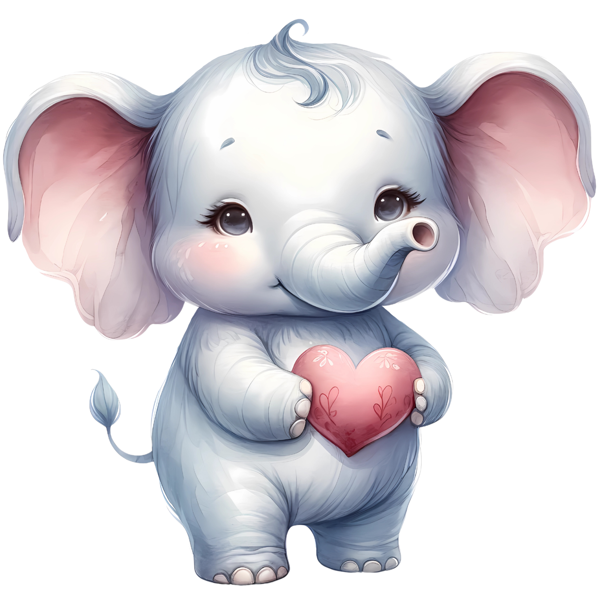 ai-generated-animal-holding-the-heart-clipart-for-love-in-valentine-day