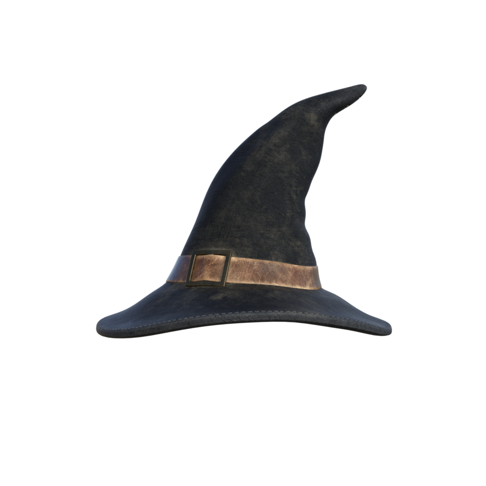 a black witch hat on a transparent background png