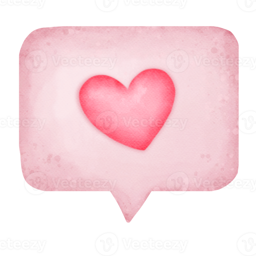 Chat , message box ,watercolor png