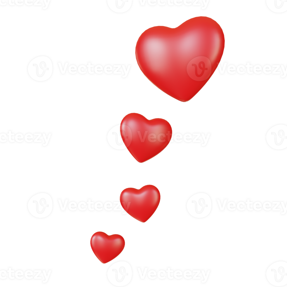 heart cute 3d icon for the lover png