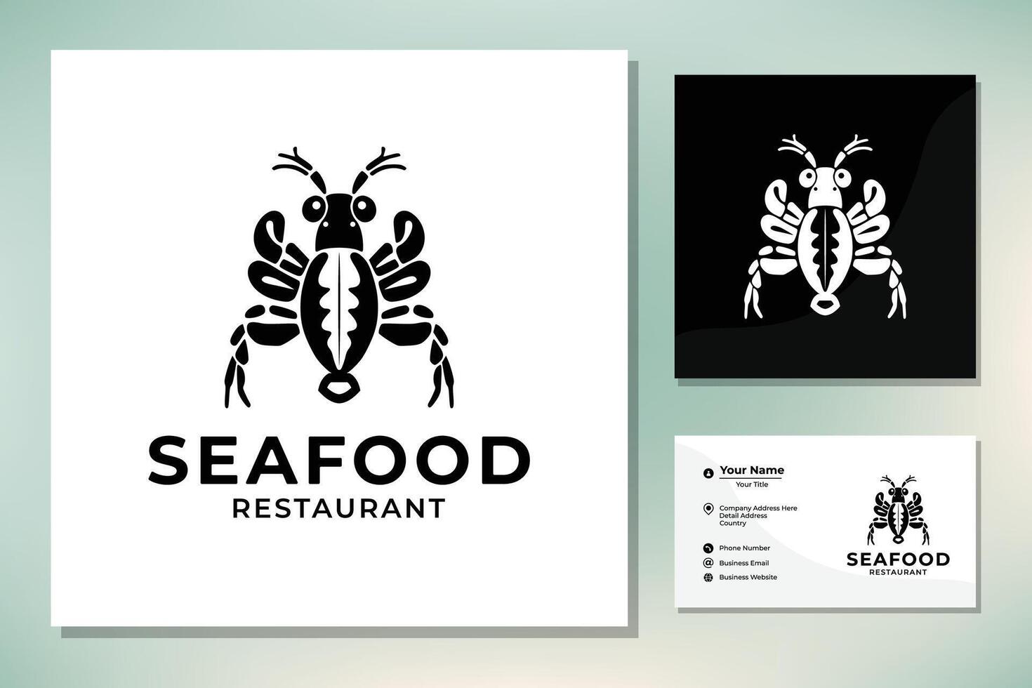 Lobster Crayfish Prawn Shrimp Crab vector