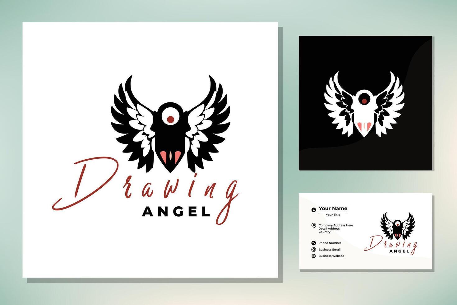 Pencil with angel wings Halo and heart love vector