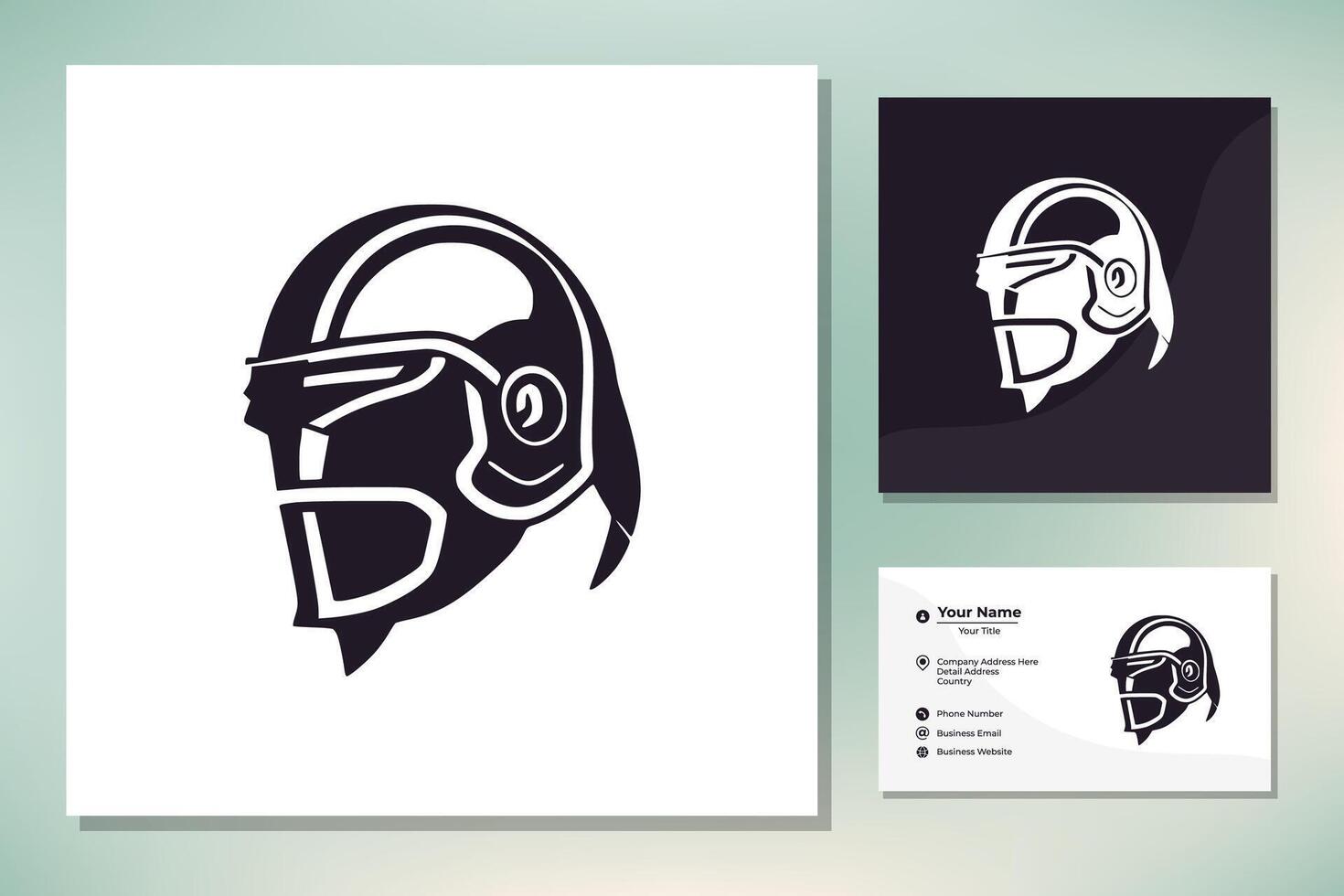 espartano casco guerrero logo diseño vector