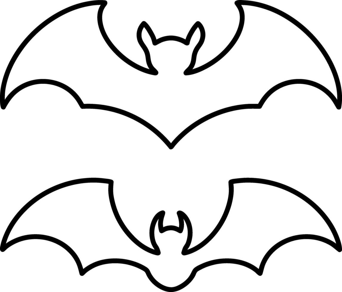 plantilla murciélago mano dibujado Arte Víspera de Todos los Santos animal vector ilustración