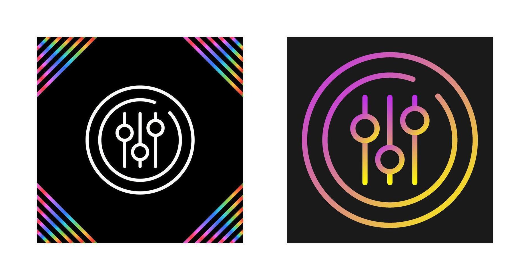 Audio Equalizer Circle Vector Icon