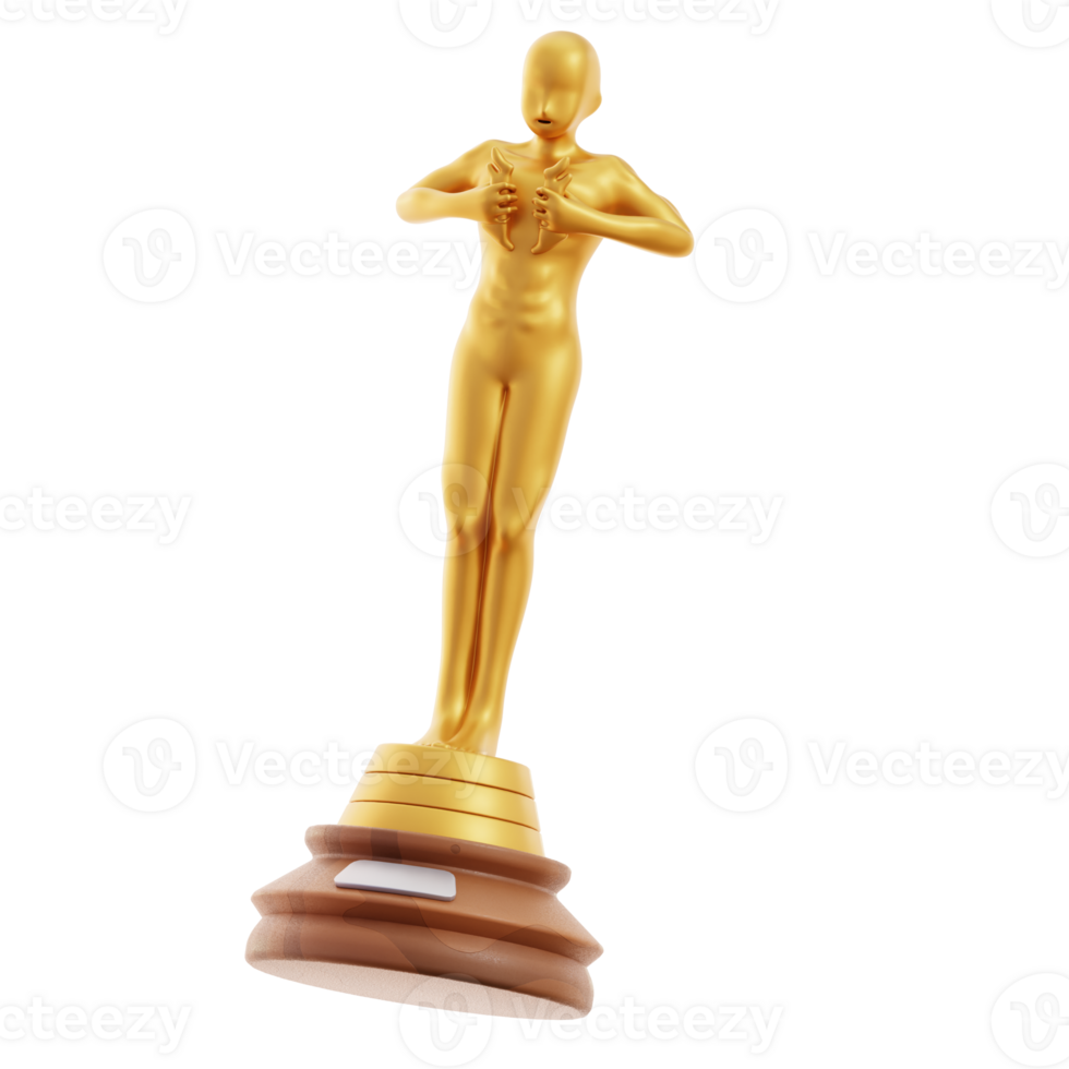 oscar película producción dispositivo y herramientas 3d ilustración png