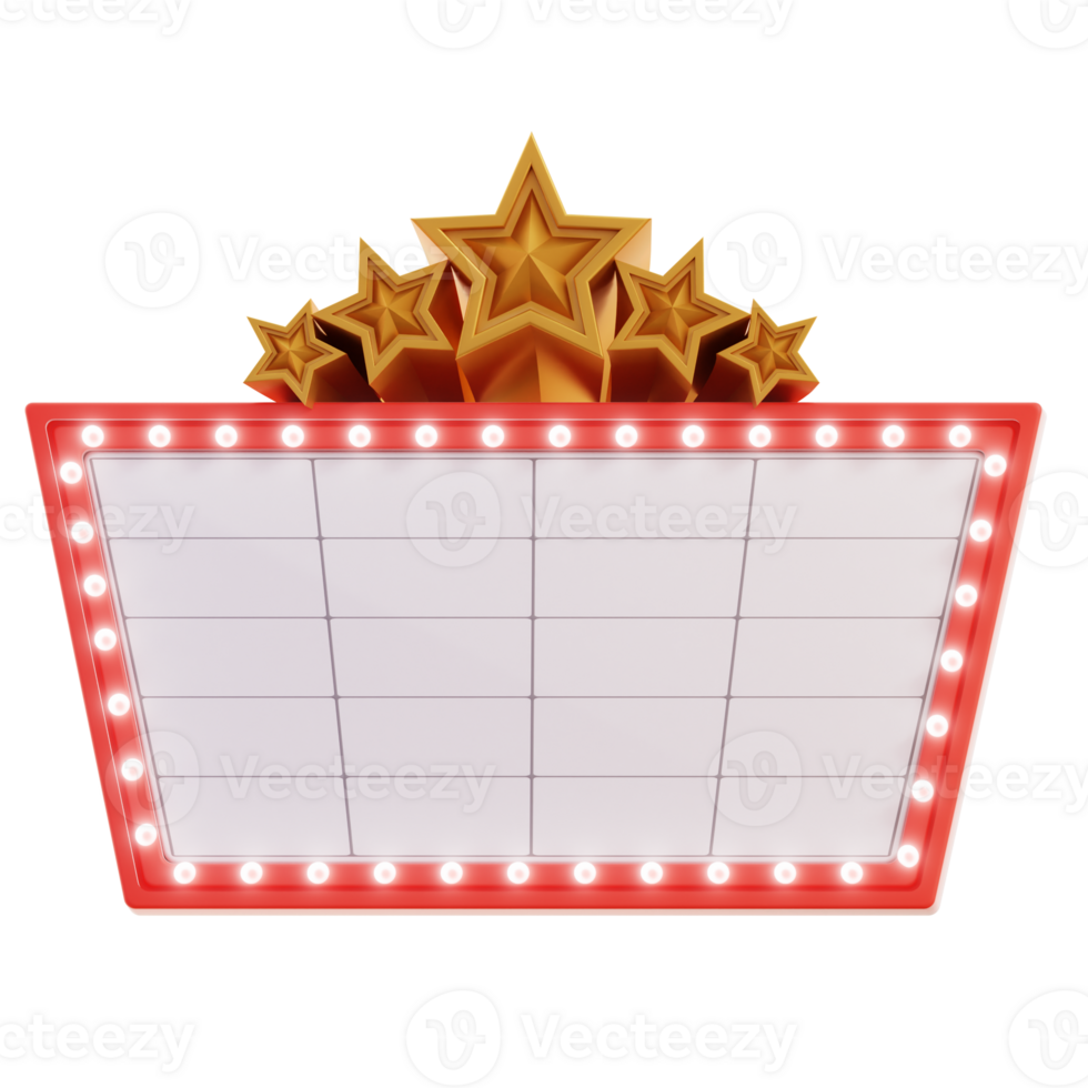 Marquee Movie Production device and tools 3D Illustration png