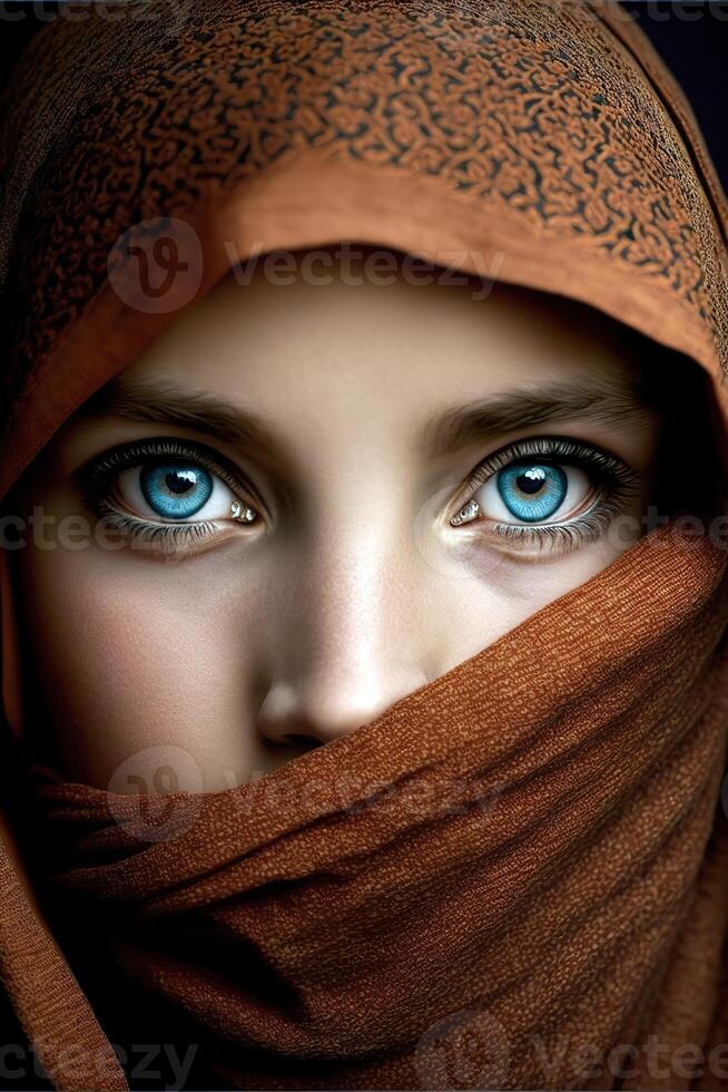 AI generated woman in hijab photo