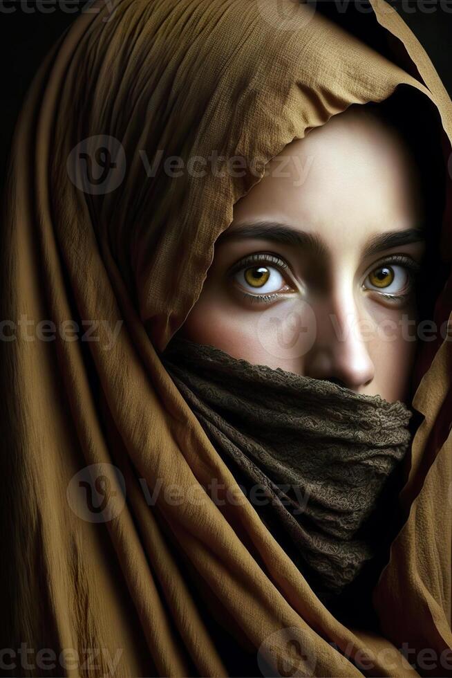 AI generated woman in hijab photo