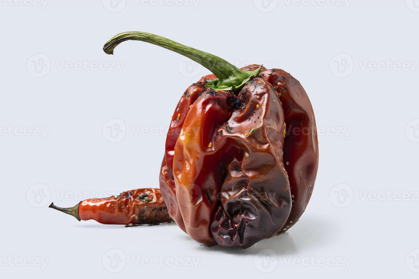 AI generated Food waste concept. Spoiled dried pepper. AI generated photo