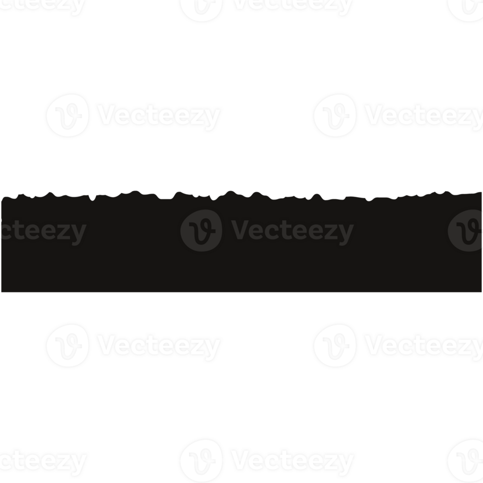 Black torn paper. png