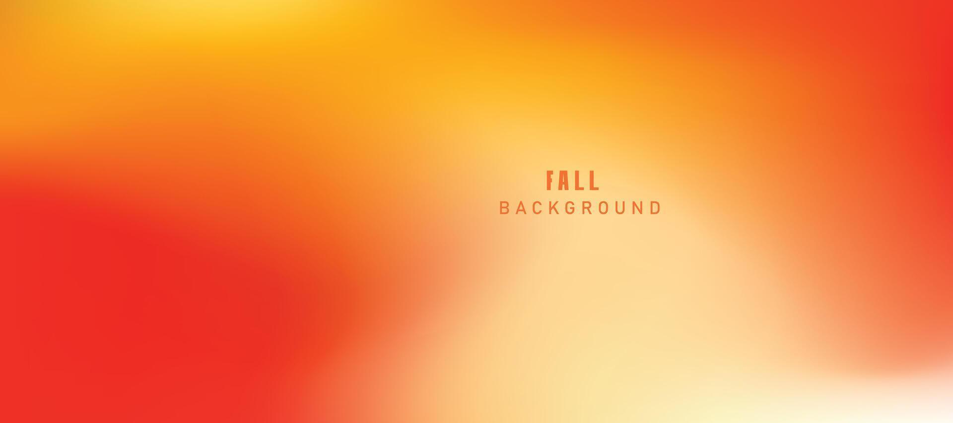 Fall gradient background. Abstract blurred background in red, orange and yellow tones. Autumn colors vector illustration. Autumn colors theme. Abstract Vector Background