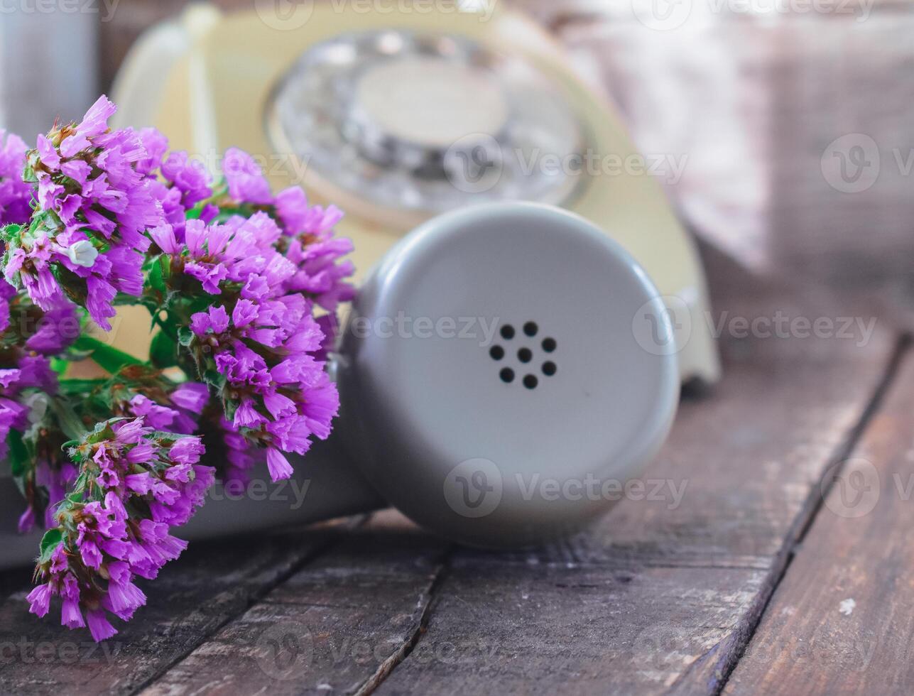 Limonium sinuatum  statice Flower Background photo