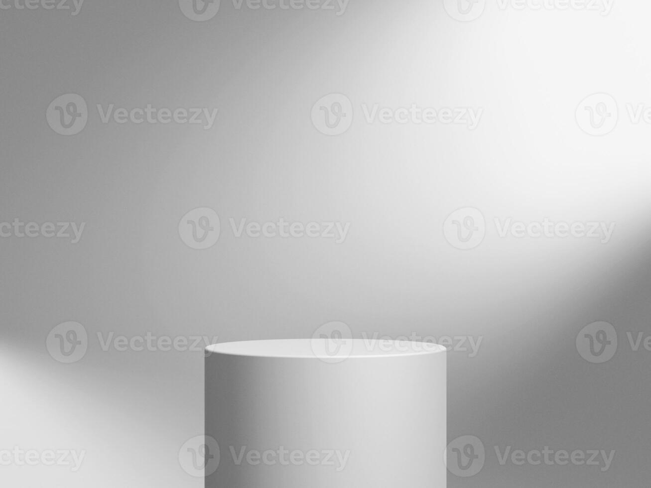 3d display product minimal scene with geometric podium platform. cylinder background 3d rendering with podium. stand for cosmetic products. Stage showcase on pedestal photo