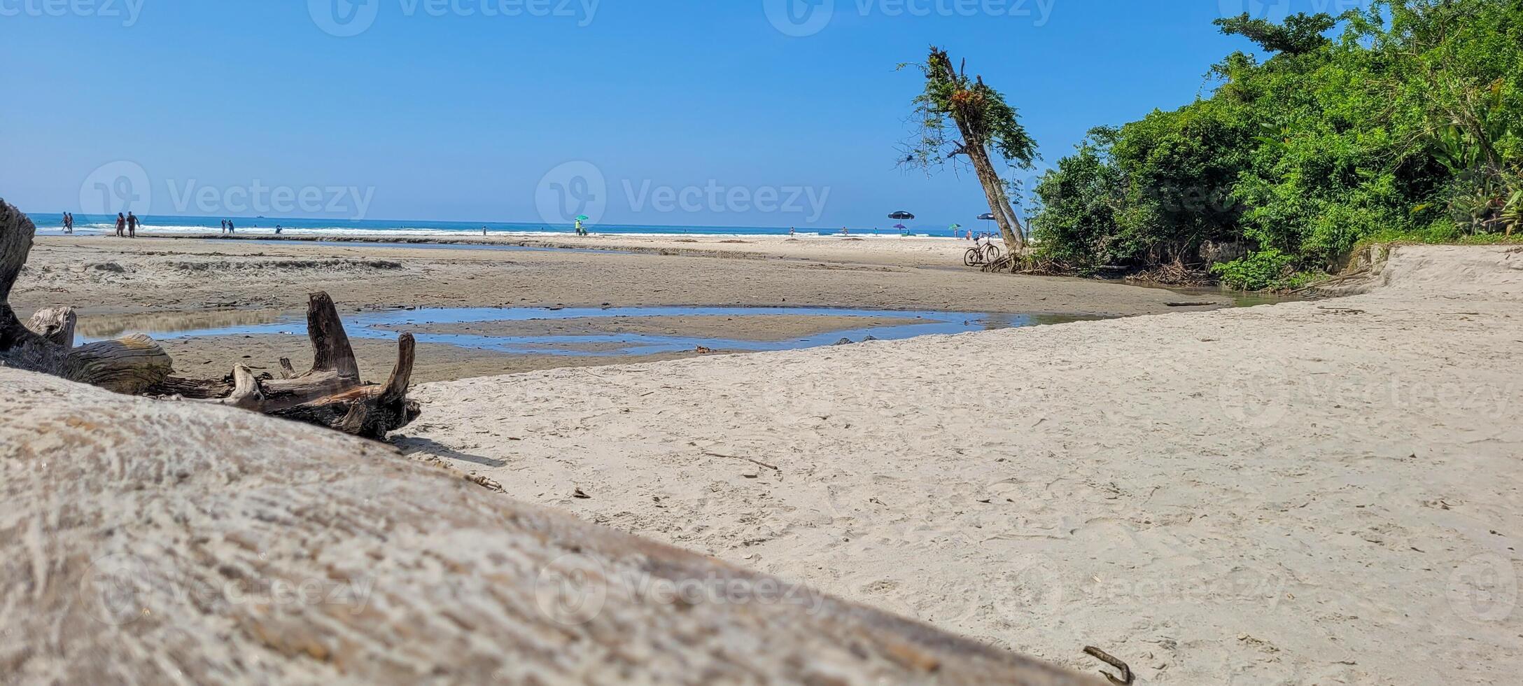 image of sea waves on the north coast of brazil in ubatuba itamambuca beach photo