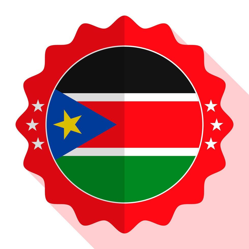 South Sudan quality emblem, label, sign, button. Vector illustration.