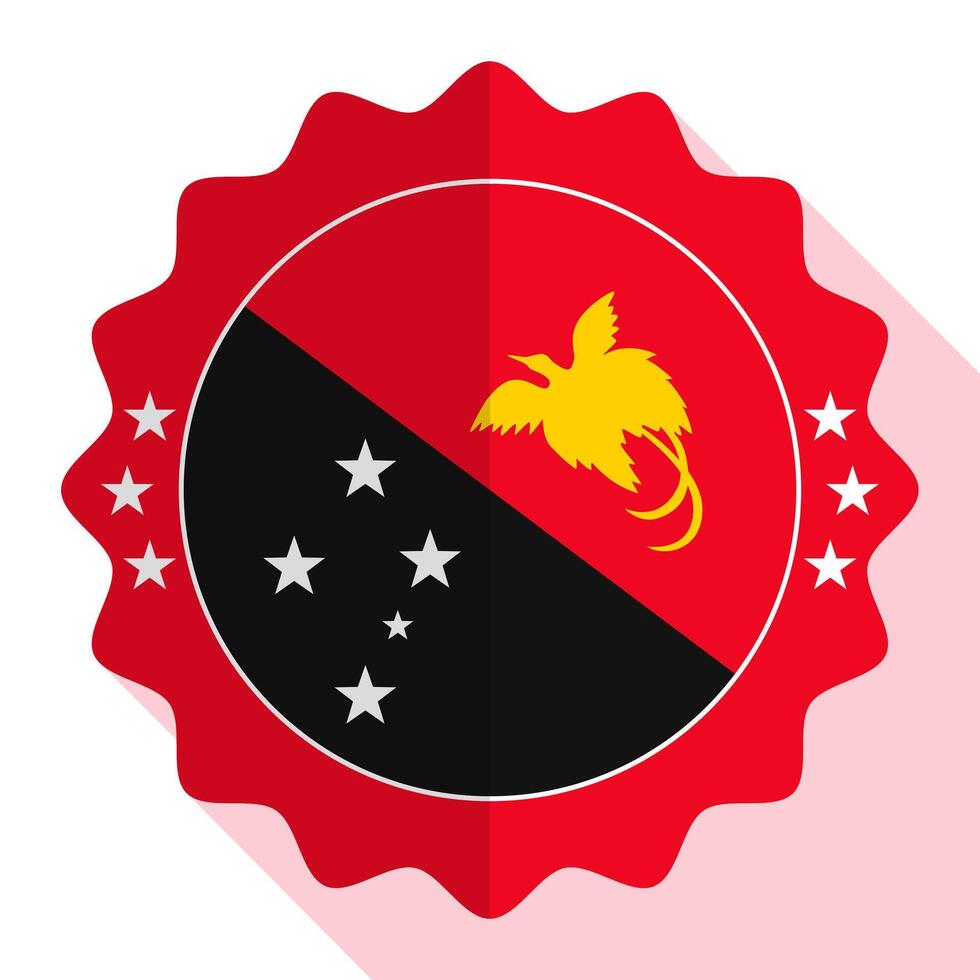 Papua New Guinea quality emblem, label, sign, button. Vector illustration.