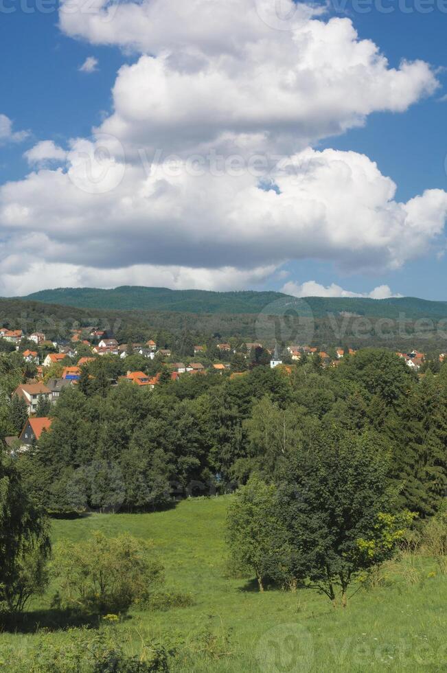 salud recurso con curación clima malo sachsa,harz montañas, más bajas sajonia, alemania foto