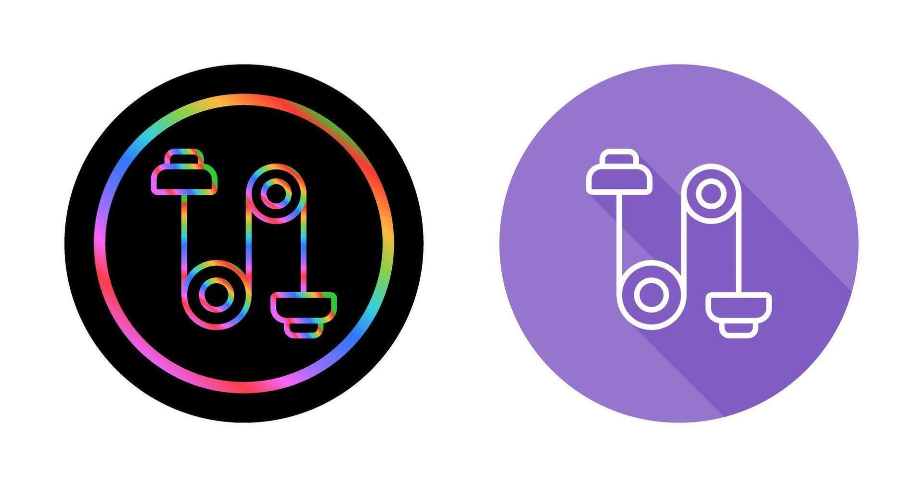 Wire Rope Pulley Vector Icon