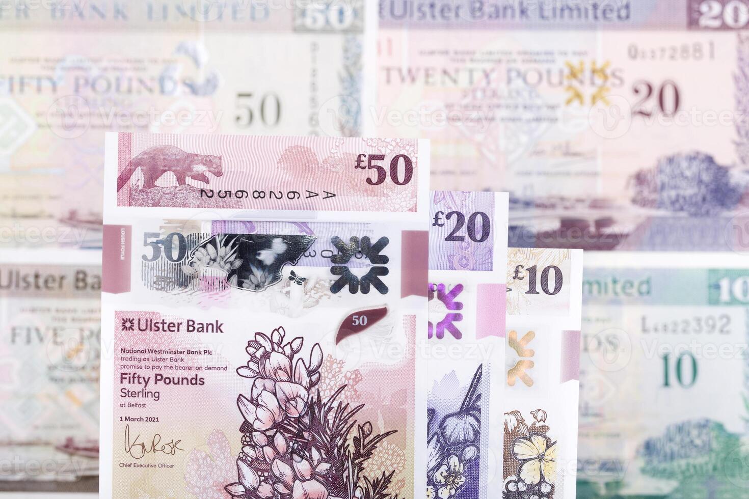 Northern Irish pound a business background photo