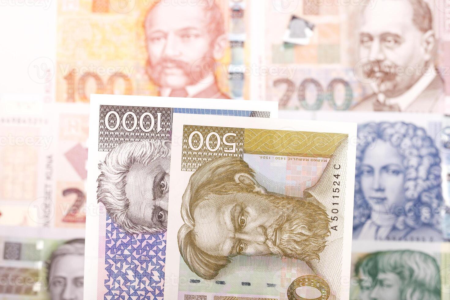 Croatian kuna a business background photo