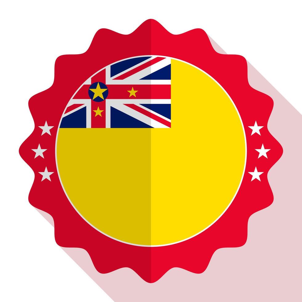 Niue quality emblem, label, sign, button. Vector illustration.