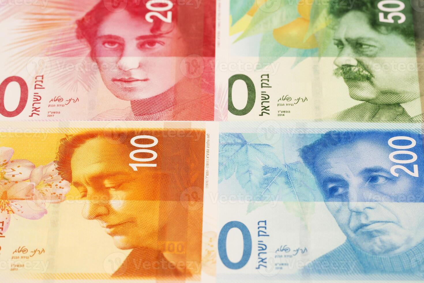 Israeli new shekel a business background photo