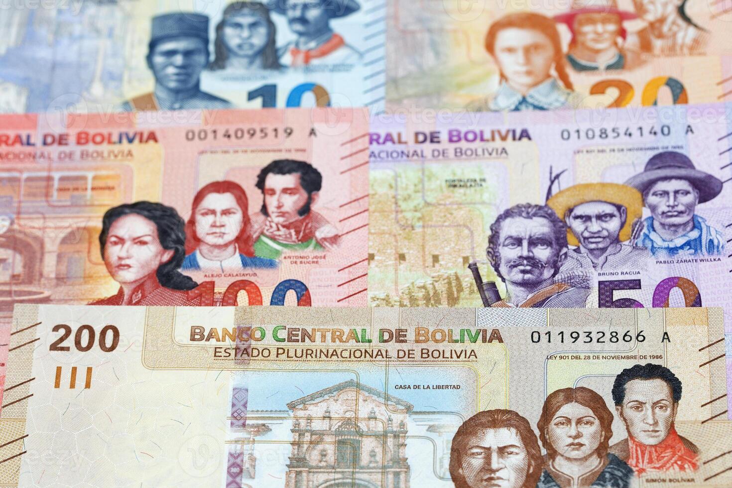 Bolivian boliviano a business background photo