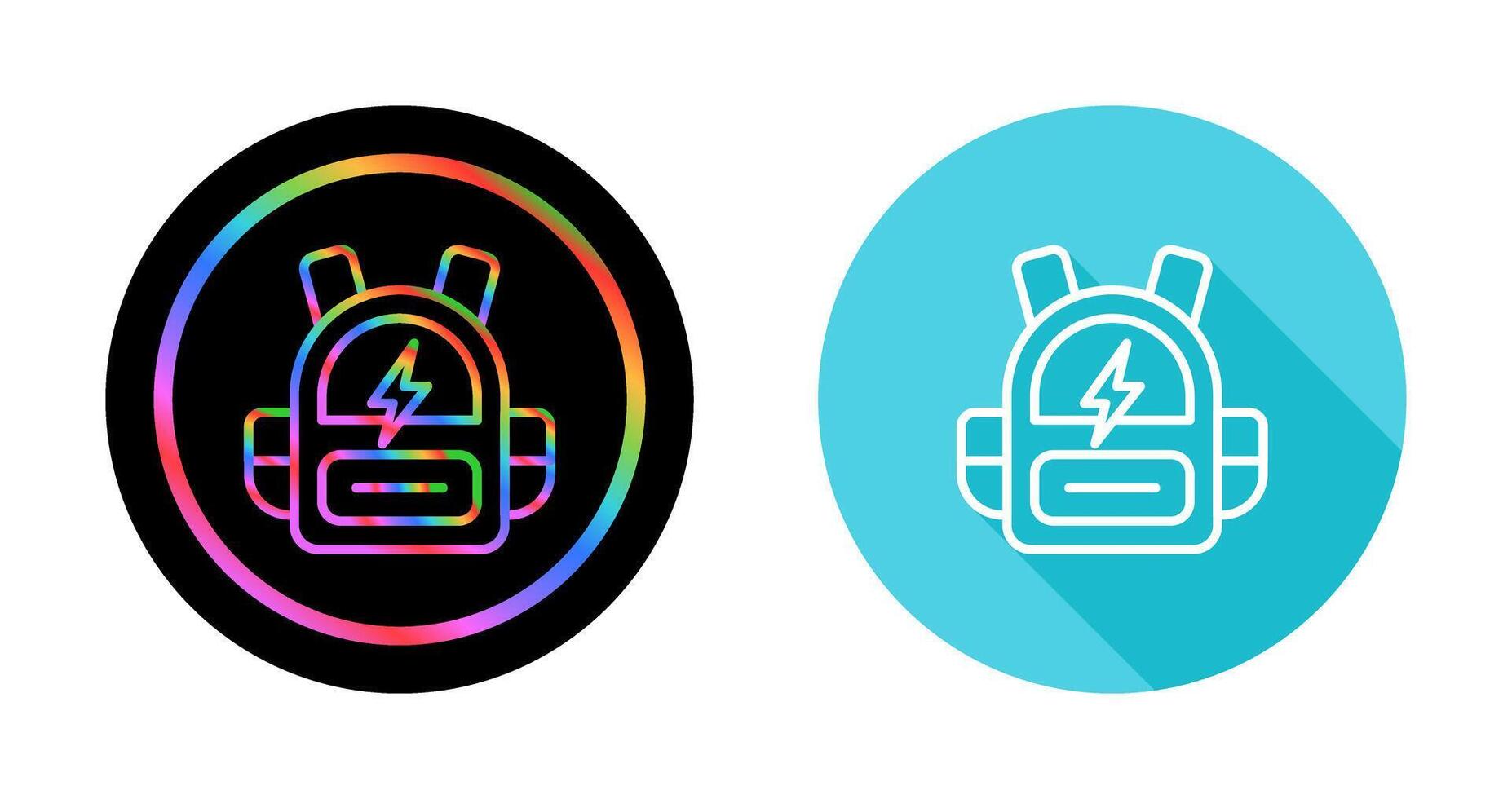 Smart Backpack Vector Icon