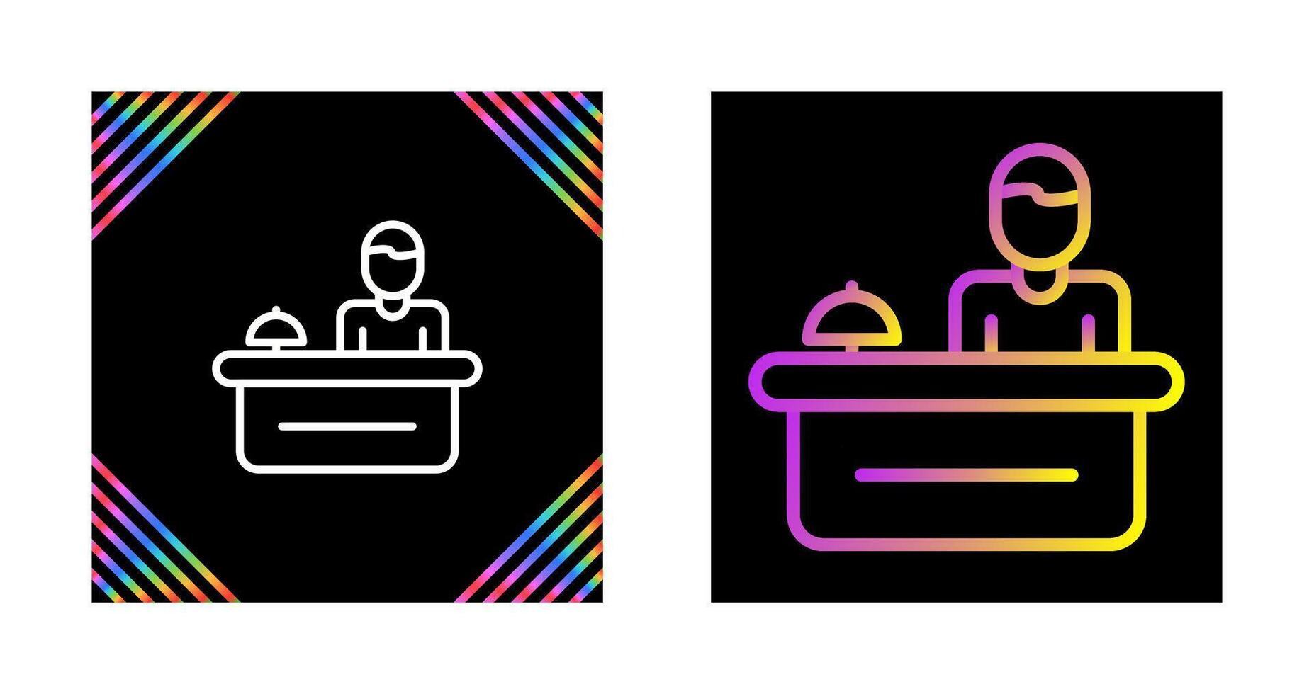 Hotel Reception Vector Icon