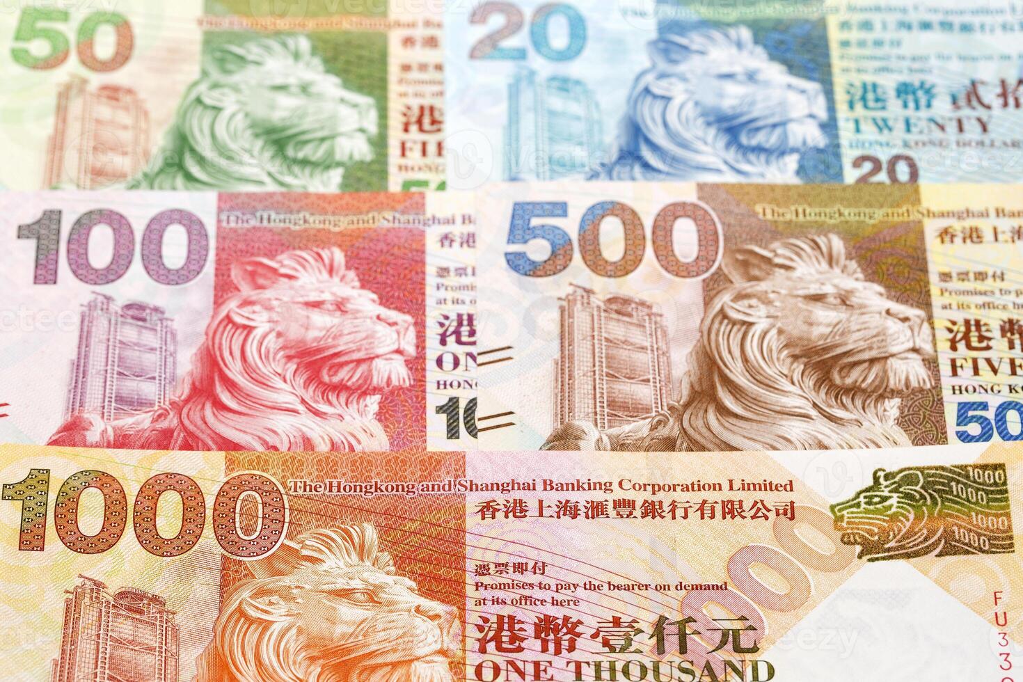 Hong Kong dollar a business background photo