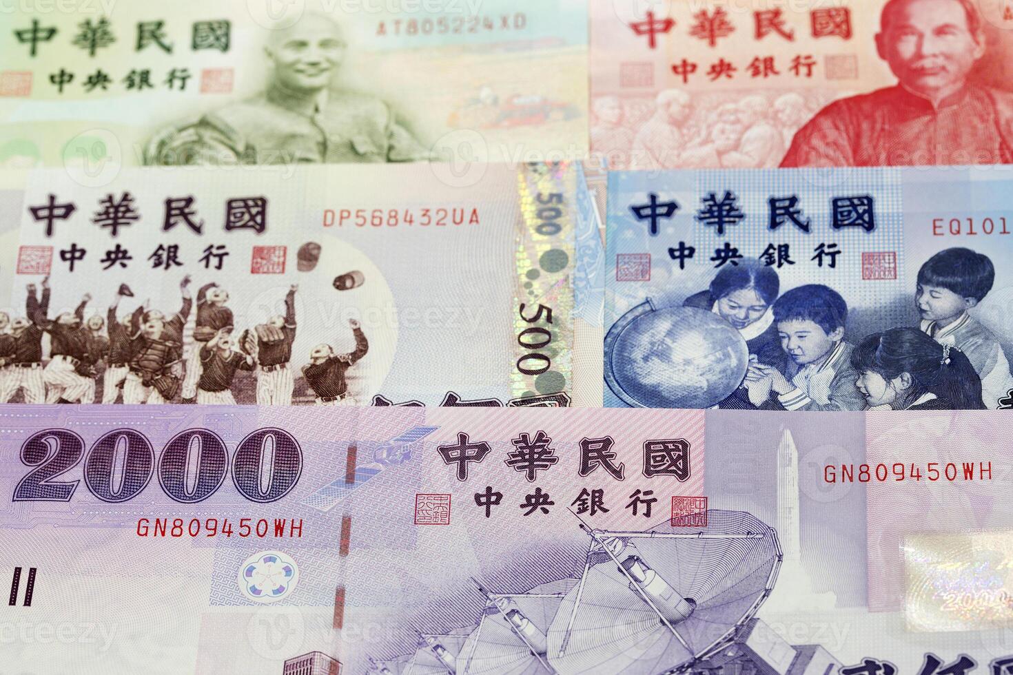New Taiwan money a business background photo