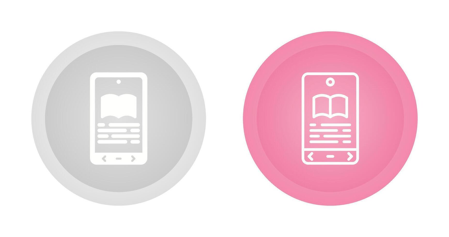 E book Reader Vector Icon