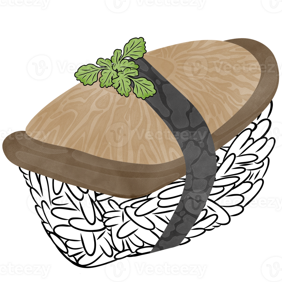 Sushi illustration healthy food png