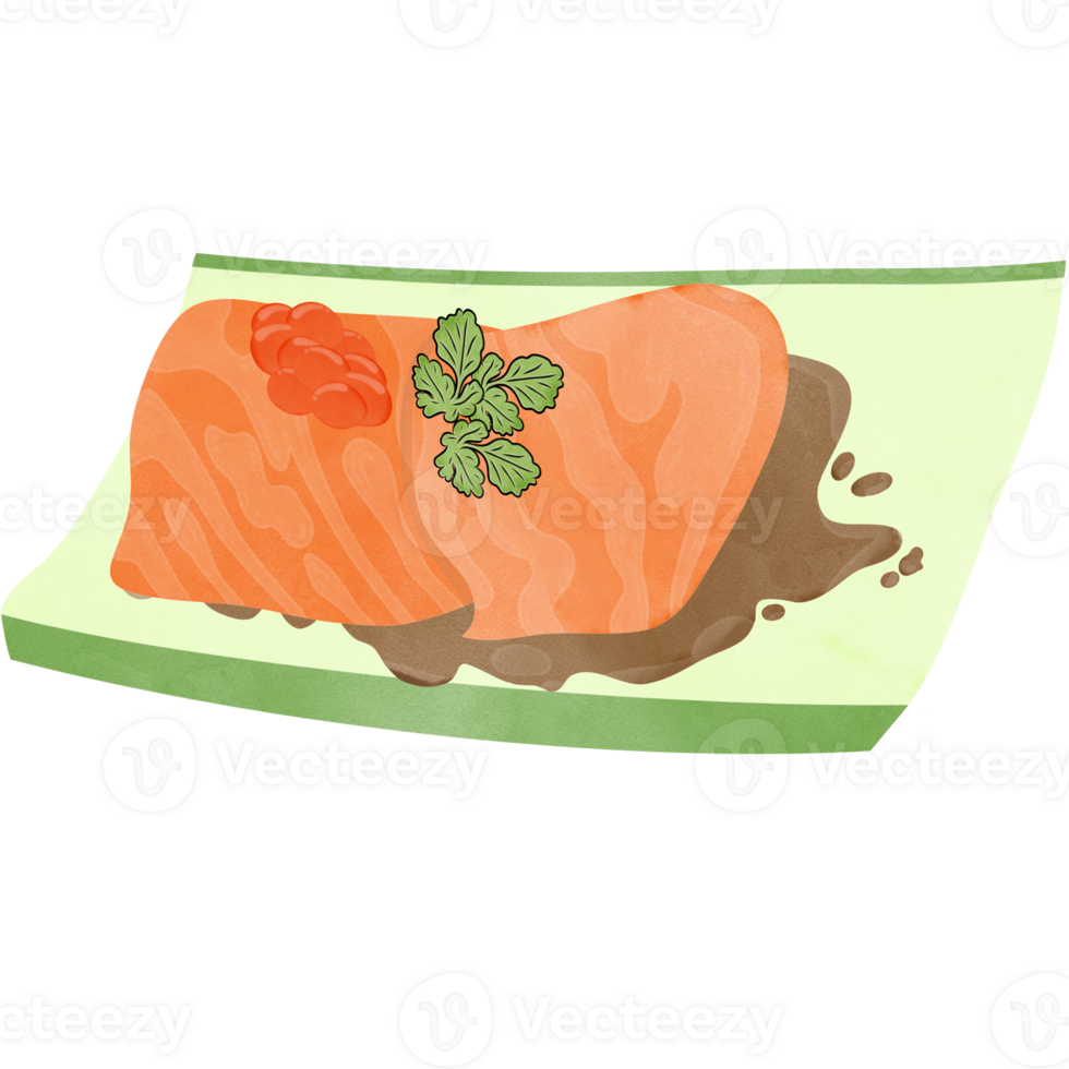 Sushi ilustração saudável Comida png