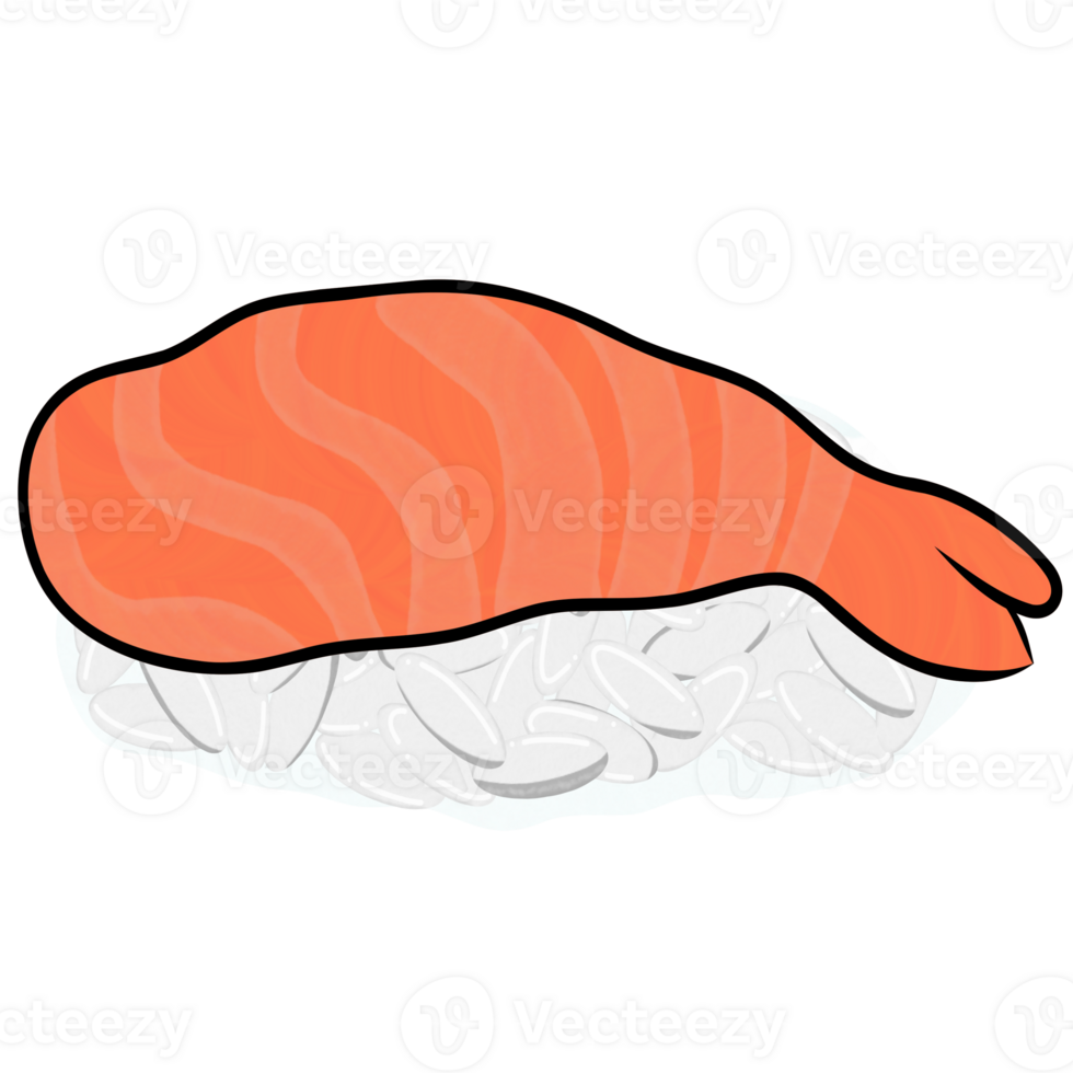 Sushi Illustration gesund Essen png