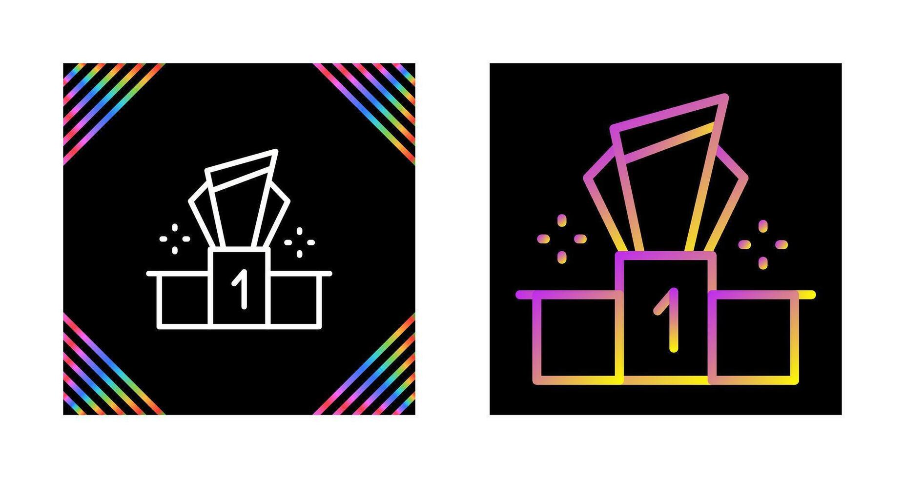 Podium Vector Icon
