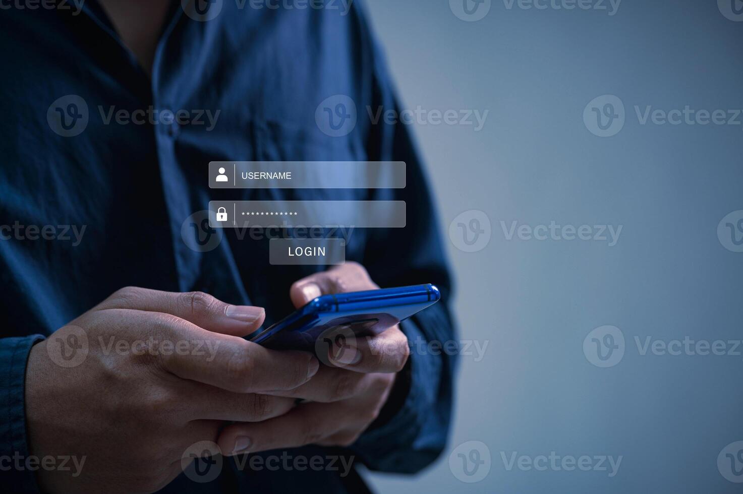 Logins for commercial and financial transaction data are protected from cyberattacks by cybersecurity, and user private data is encrypted for security photo