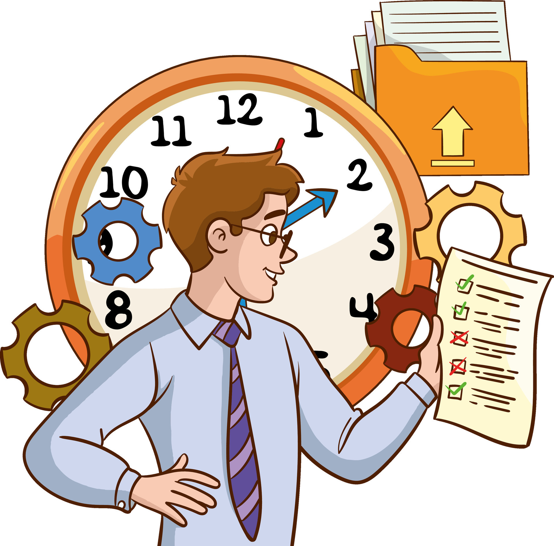 Work And Time Concept