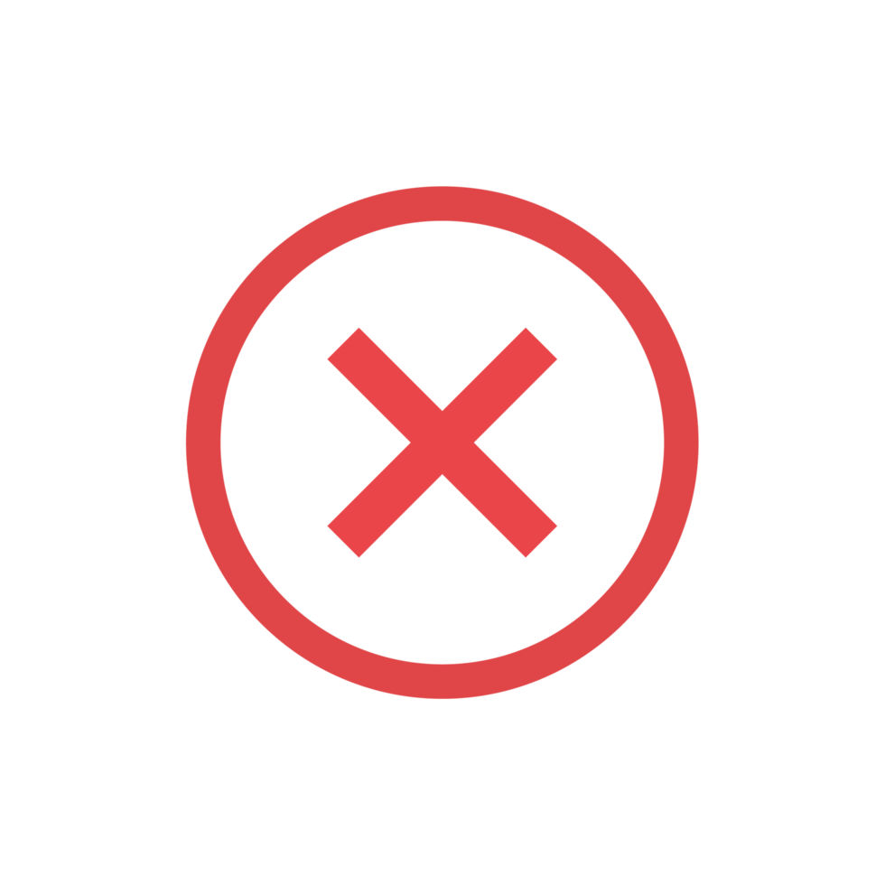 Red Round Cross Icon png