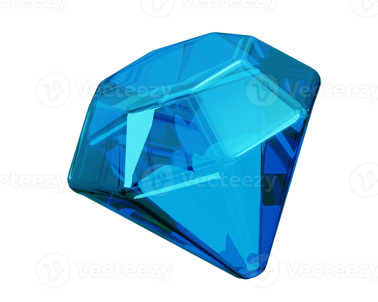 3d crystal diamond icon illustration png