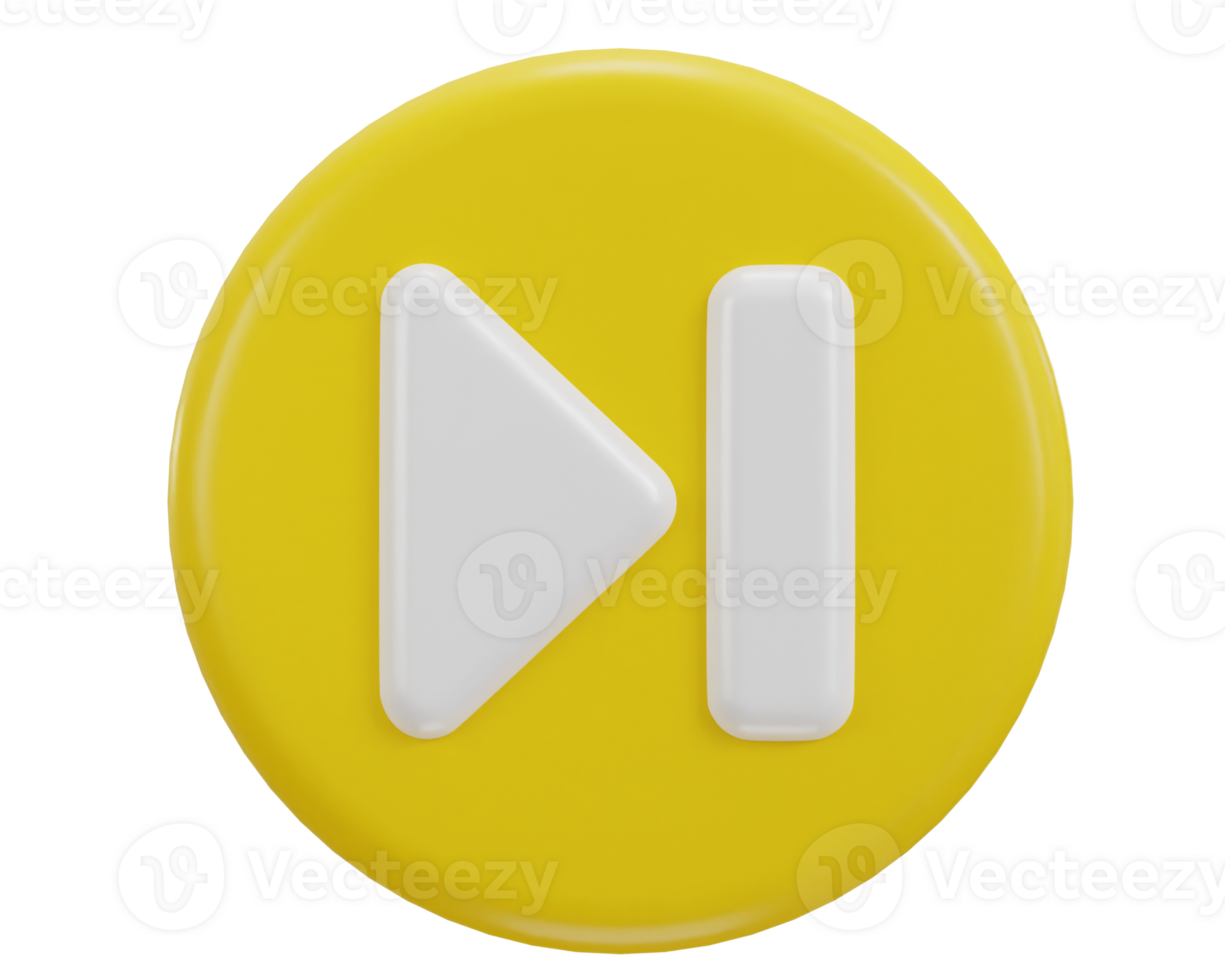 skip to the end, next, music player button 3d icon png